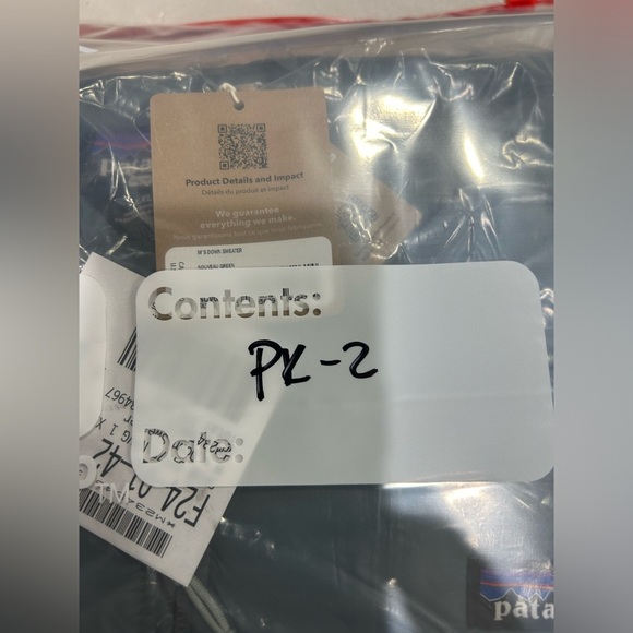 Patagonia Men's XXL Down Sweater Nouveau Green Grey Puffer Jacket NWT - Picture 7 of 7